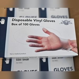Disposable Vinyl Gloves box of 100 gloves 1pck of 1000 pcs